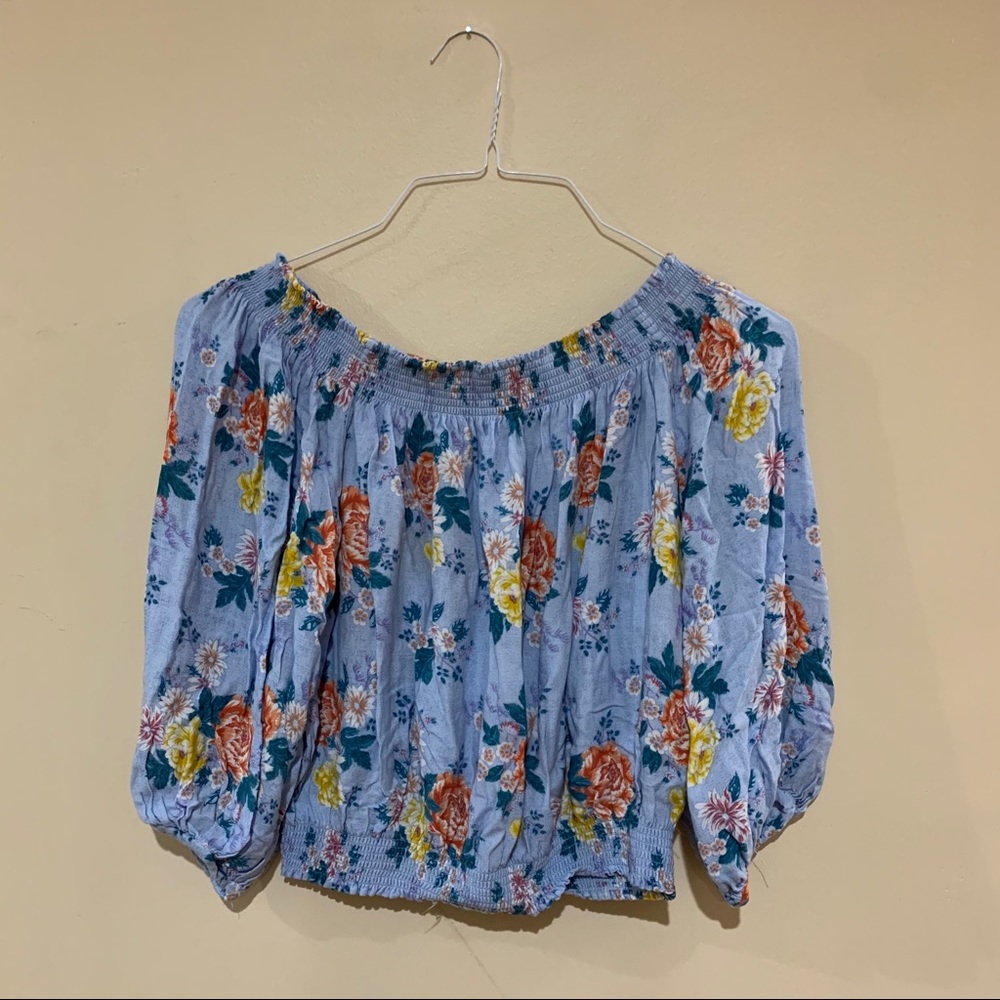 Off the shoulder floral top | Size S